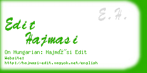 edit hajmasi business card